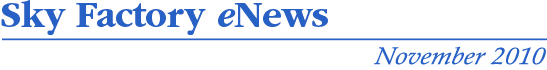 Sky Factory eNews - November 2010