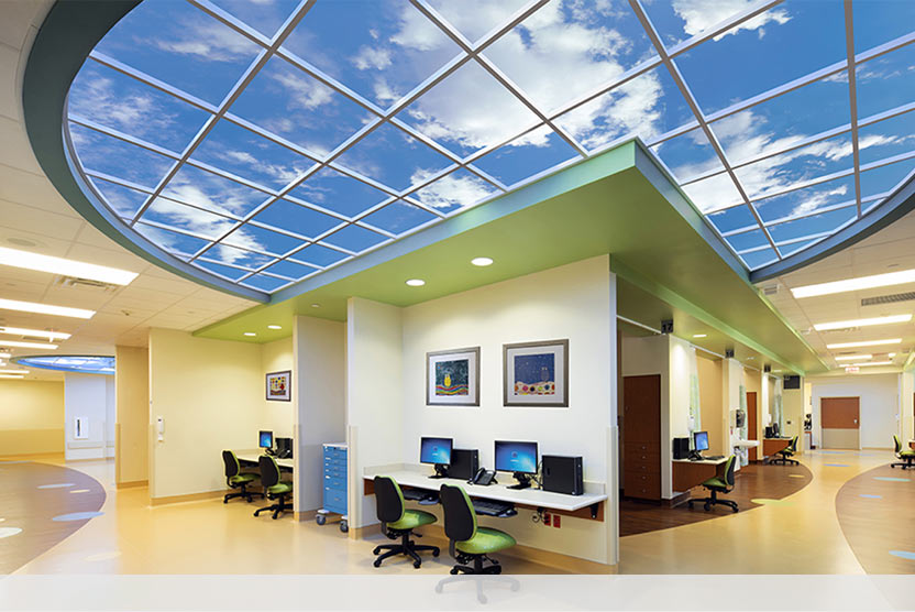 SkyCeiling sur mesure de l'hôpital pédiatrique de Knigwood 