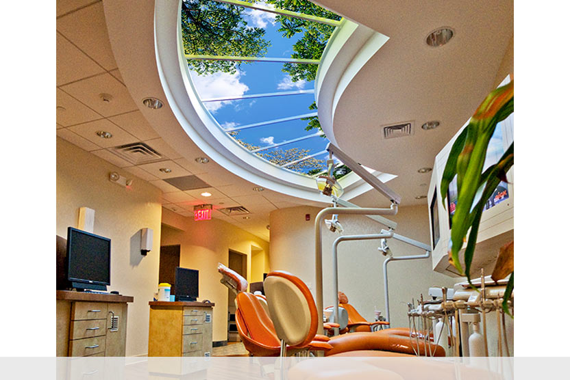 SkyCeiling sur mesure à New York, à la dentisterie pédiatrique