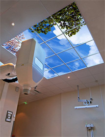 Baclesse Radiotherapy Center in France features a Luminous SkyCeiling above their CyberKnife