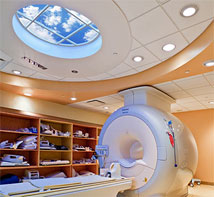 Children's Walnut Creek Diagnostic Imaging features a Circular Luminous SkyCeiling over their MRI