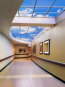 Community North Hospital features one of the longest Luminous SkyCeiling in an interior corridor
