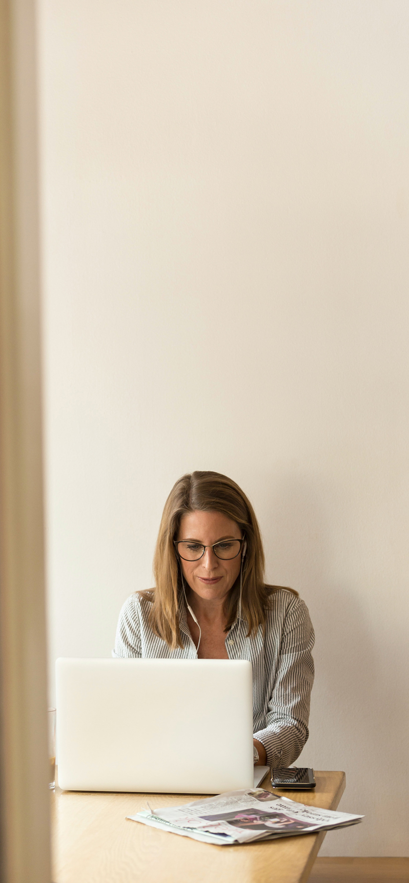 Lady at Computer